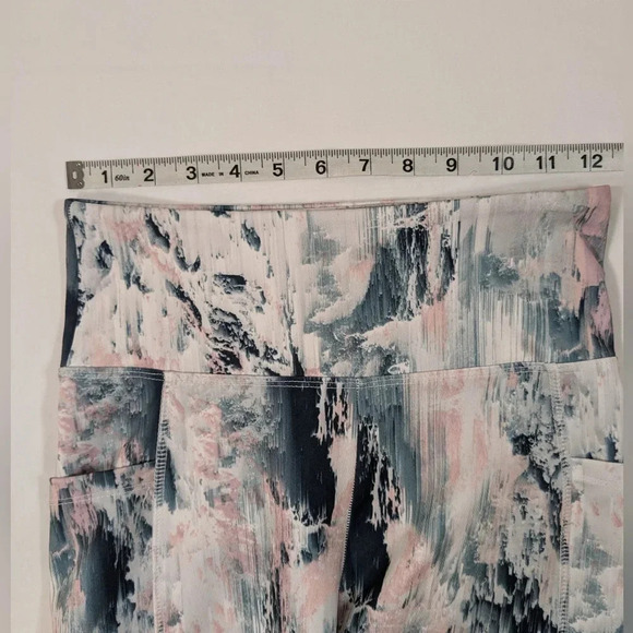 Bally Total fitness women's leggings with side pockets, pink blue white size M - Picture 6 of 7